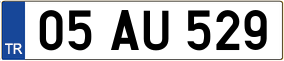 Trailer License Plate